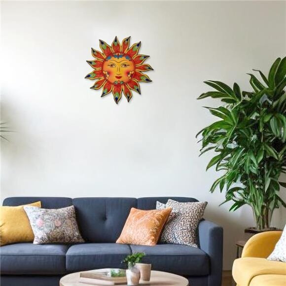 Amazon.com: Dekomere Metal Flowers Outdoor Decor 13 Metal Sun Flower Wall Art Hanging Decoration, 13inches